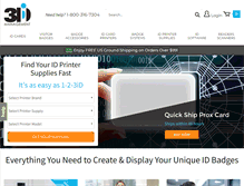 Tablet Screenshot of 3idcards.com